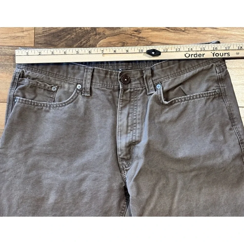 Eddie Bauer Mens 33x28 Brown Heavy Duck Canvas Utility Outdoor Work Pants Gorpco